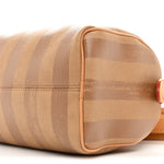 Calfskin Washed Stripes Speedy P9 Bandouliere 20 Camel
