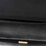 Lambskin Quilted Mini Rectangular Flap Black
