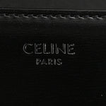 Shiny Calfskin Triomphe Chain Bag Black