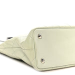 Grained Calfskin Shopping Fever Tote Green