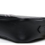 Calfskin Matelasse Small GG Marmont Chain Shoulder Bag Black