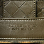 Nappa Intrecciato Medium Andiamo Shoulder Bag Kaki