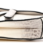 Niloticus Crocodile Himalaya Mini Saddle Bag Latte