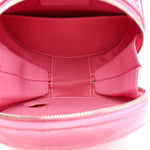 Patent Round As Earth Evening Bag Pink