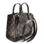 Snakeskin Monogram City Steamer Mini Brown
