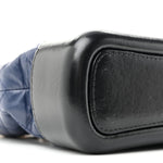 Aged Calfskin Quilted Small Gabrielle Hobo Navy Black