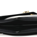 Vitello Palmellato Lux Crystal Medium Rajah Shoulder Bag Black