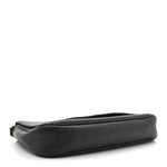 Pebbled Calfskin Medium Soho Flap Crossbody Black