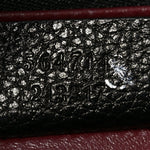 Grainy Calfskin Medium Zumi Top Handle Bag Black