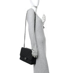 Caviar Quilted Jumbo Single Flap Black