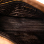 Suede Triangle Medium Bonnie Shoulder Bag Cacao