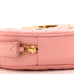 Calfskin Embellished New Wave Love Lock Heart Bag Rose Pomettes