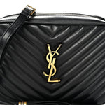 Calfskin Matelasse Monogram Lou Camera Bag Black