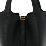 Taurillon Clemence Picotin Lock 22 MM Black