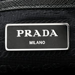Tessuto Nylon Saffiano Medium Backpack Black