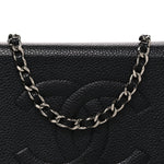 Shiny Aged Calfskin Quilted Mini Nano Kelly Shopper Black