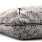 Crystal Monogram Small Flat Messenger Crossbody Navy