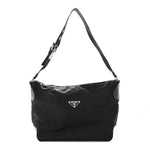 Nylon Shoulder Bag  Black