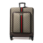 GG Supreme Monogram Web Medium Savoy Trolley Beige Ebony