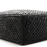 Raffia Calfskin Standard A4 Tote Bag Black