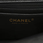 Lambskin Quilted Mini Rectangular Flap Black