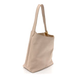 Grained Calfskin Low Key Hobo MM Limestone