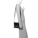 Goyardine Calfskin Chypre Wallet Pouch Black