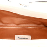 Nappa Vertical Matelasse Medium Maxi Horsebit Chain Shoulder Bag Mystic White