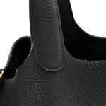 Taurillon Clemence Picotin Lock 22 MM Black