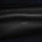 Calfskin Denim Large The Bow Bag Blue Black