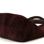 Suede Small Spin Tote Deep Violine