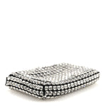 Mesh Crystal Rhinestone Nano Heiress Shoulder Bag Black Silver