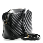 Calfskin Matelasse Monogram Lou Camera Bag Black