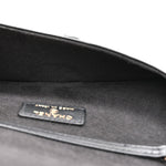 Caviar Quilted Chain Glasses Case Black