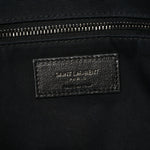 Crinkled Calfskin Matelasse Monogram Medium Niki Shopper Tote Black