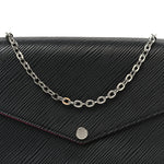 Epi Pochette Felicie Black Hot Pink