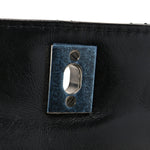 Glazed Calfskin Pilot Essentials Flap Black