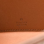 GG Supreme Monogram Azalea Calfskin Web Mini Jackie 1961 Hobo Beige Ebony Brown Sugar