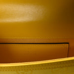 GG Monogram Scratch Lux Calfskin Mini Luce Shoulder Bag Yellow