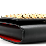 Calfskin Spikes Empire Paloma Clutch Black