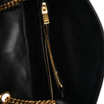 Calfskin Y Quilted Monogram Medium Loulou Chain Satchel Black