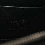 Lambskin Quilted Small Pillow Crush Vanity Case With Chain Black
