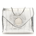 Metallic Eelskin Bobbi Bag Silver
