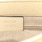 Dollar Calfskin Interlocking G Crossbody Bag Mystic White