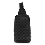 Damier Graphite Avenue Sling Bag Onyx Silver