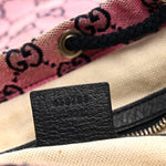 Monogram Multicolor Floral Embroidered Large Retro Interlocking G Three Pocket Backpack Pink Blue Multicolor