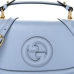 Roxy Calfskin Medium Blondie Top Handle Bag Cloudy Blue