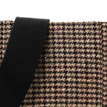 Tweed Small Sangle Bucket Bag Beige
