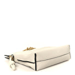 Calfskin Nano Flamenco Knot Clutch Soft White