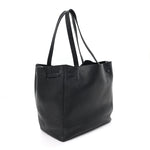 Soft Grained Calfskin Small Belt Cabas Phantom Black